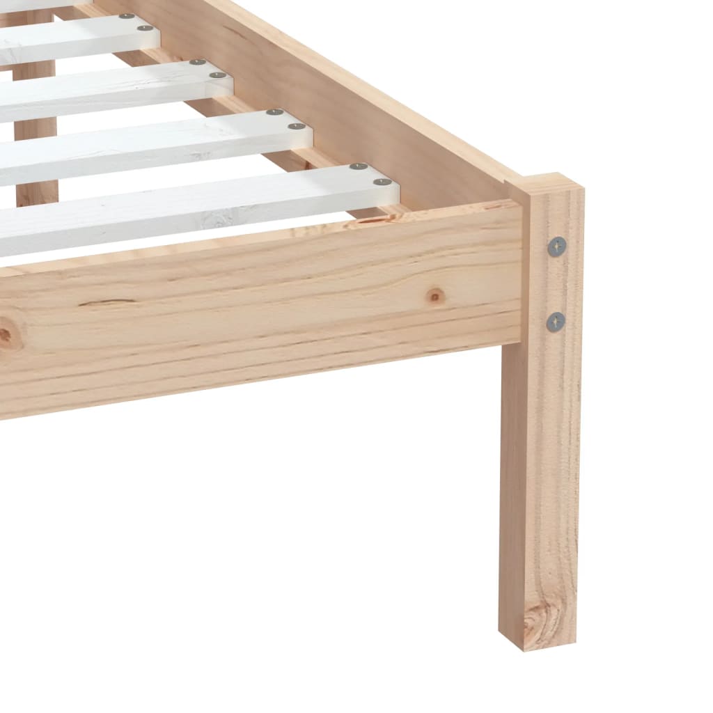 vidaXL Bed Frame without Mattress Small Single Solid Wood