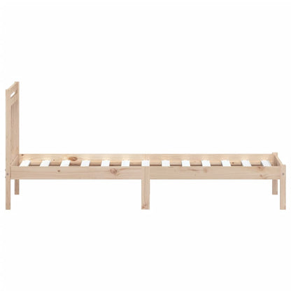 3100579 vidaXL Bed Frame without Mattress Solid Wood 100x200 cm (810007+814079)