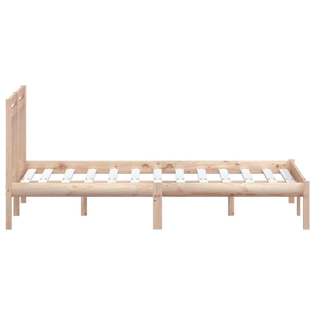 3100589 vidaXL Bed Frame without Mattress Solid Wood 140x200 cm (810017+814094)