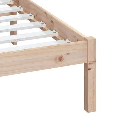 3100589 vidaXL Bed Frame without Mattress Solid Wood 140x200 cm (810017+814094)