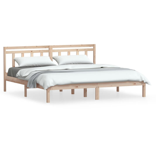 3100599 vidaXL Bed Frame without Mattress Solid Wood 160x200 cm (810027+814104)