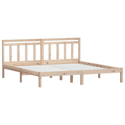 vidaXL Bed Frame without Mattress Super King Solid Wood
