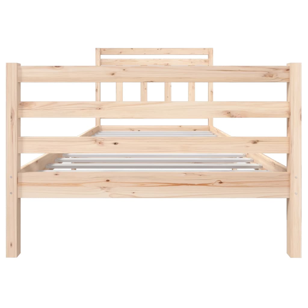 vidaXL Bed Frame without Mattress Solid Wood 100x200 cm