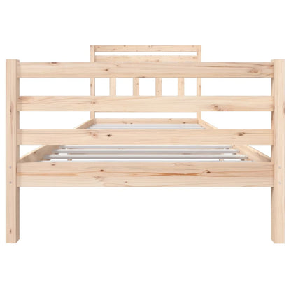 vidaXL Bed Frame without Mattress Solid Wood 100x200 cm