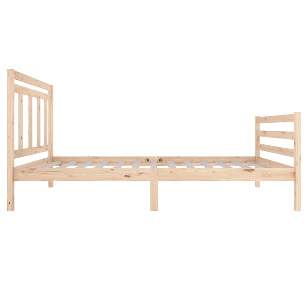 vidaXL Bed Frame without Mattress Solid Wood 100x200 cm