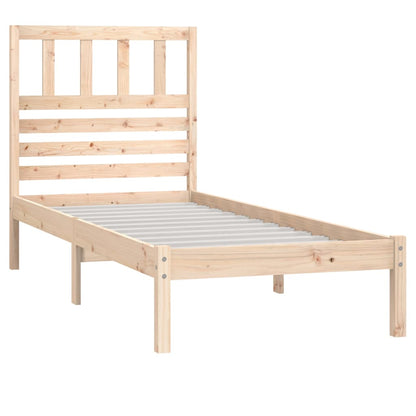 vidaXL Bed Frame | Pine | Solid Pine Wood (untreated) | Single | Durable