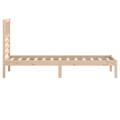 vidaXL Bed Frame | Pine | Solid Pine Wood (untreated) | Single | Durable