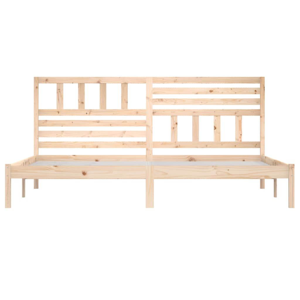 vidaXL Bed Frame without Mattress 180x200 cm Super King  Solid Wood Pine