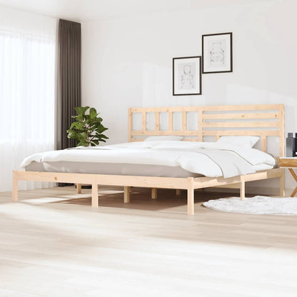 vidaXL Bed Frame without Mattress Solid Wood Pine 200x200 cm