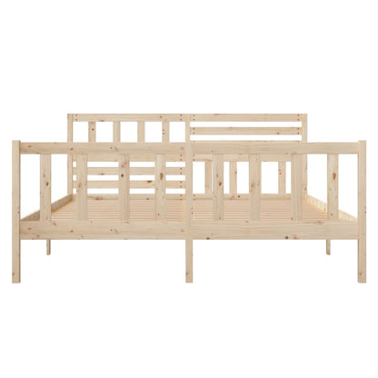 3101148 vidaXL Bed Frame without Mattress Solid Wood 120x200 cm (810077+814134)