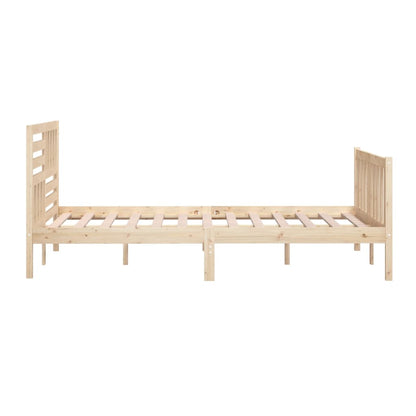 3101173 vidaXL Bed Frame without Mattress Solid Wood 200x200 cm (810102+814164)