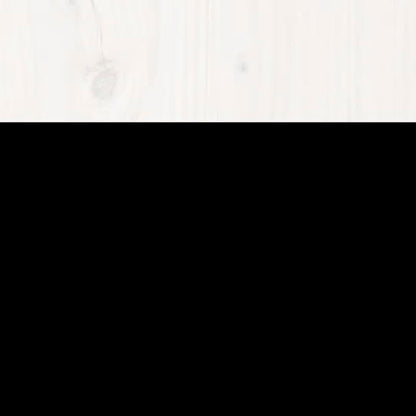 3101294 vidaXL Bed Frame without Mattress White Solid Wood 160x200 cm (810441+814205)