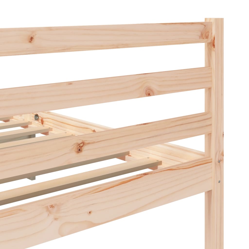 3101303 vidaXL Bed Frame without Mattress Solid Wood 200x200 cm (810450+814214)