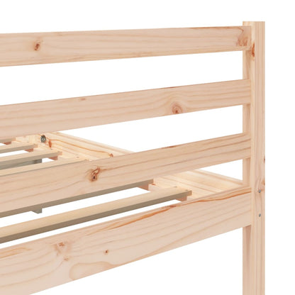3101303 vidaXL Bed Frame without Mattress Solid Wood 200x200 cm (810450+814214)