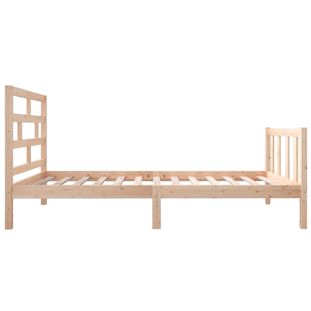 3101333 vidaXL Bed Frame without Mattress Solid Wood 90x200 cm (810067+814174)