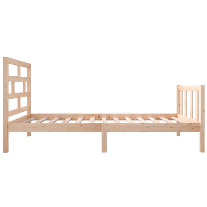 3101333 vidaXL Bed Frame without Mattress Solid Wood 90x200 cm (810067+814174)