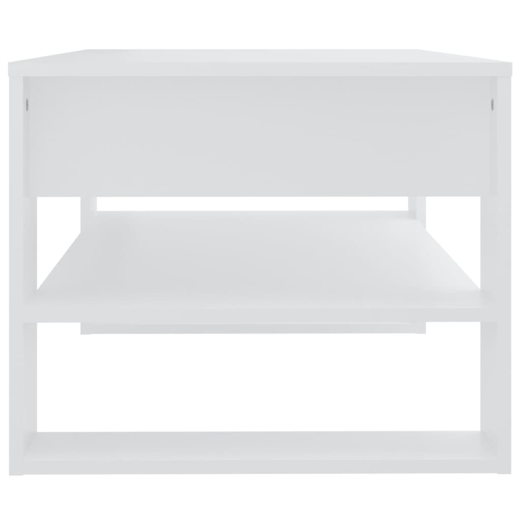 vidaXL Coffee Table White 102x55x45 cm Engineered Wood
