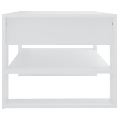 vidaXL Coffee Table White 102x55x45 cm Engineered Wood