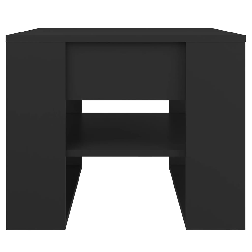 vidaXL Coffee Table | Black | Engineered wood | Medium | Coffee Table | Square