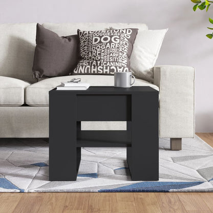 vidaXL Coffee Table | Black | Engineered wood | Medium | Coffee Table | Square