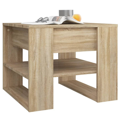 vidaXL Coffee Table Sonoma Oak 55.5x55x45 cm Engineered Wood