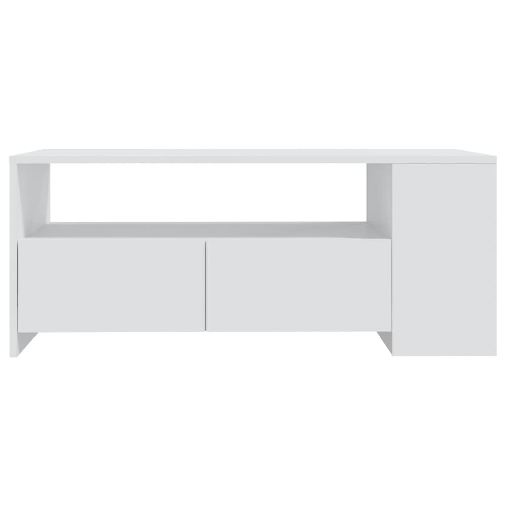 vidaXL Coffee Table White 102x55x42 cm Engineered Wood