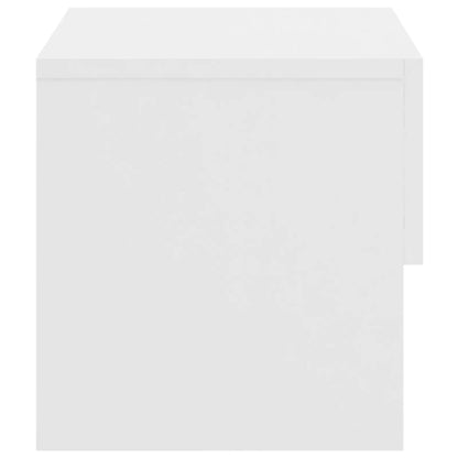 vidaXL Wall-mounted Bedside Cabinet White