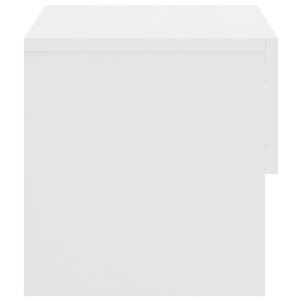 810954 vidaXL Wall-mounted Bedside Cabinets 2 pcs White