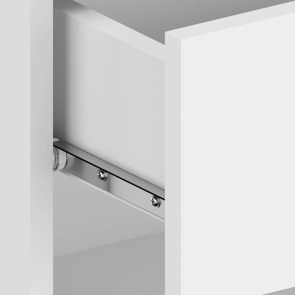 810954 vidaXL Wall-mounted Bedside Cabinets 2 pcs White