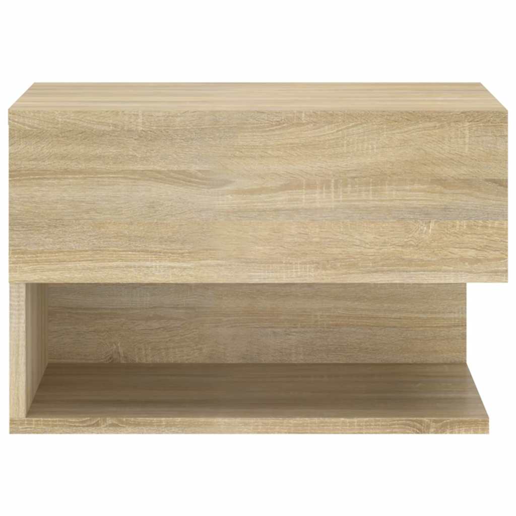 810959 vidaXL Wall-mounted Bedside Cabinet Sonoma Oak