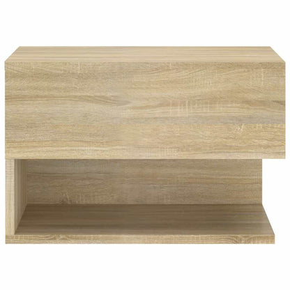 vidaXL Wall-mounted Bedside Cabinet Sonoma Oak