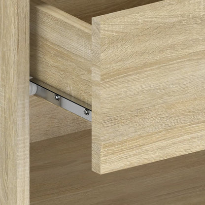 vidaXL Wall-mounted Bedside Cabinet Sonoma Oak