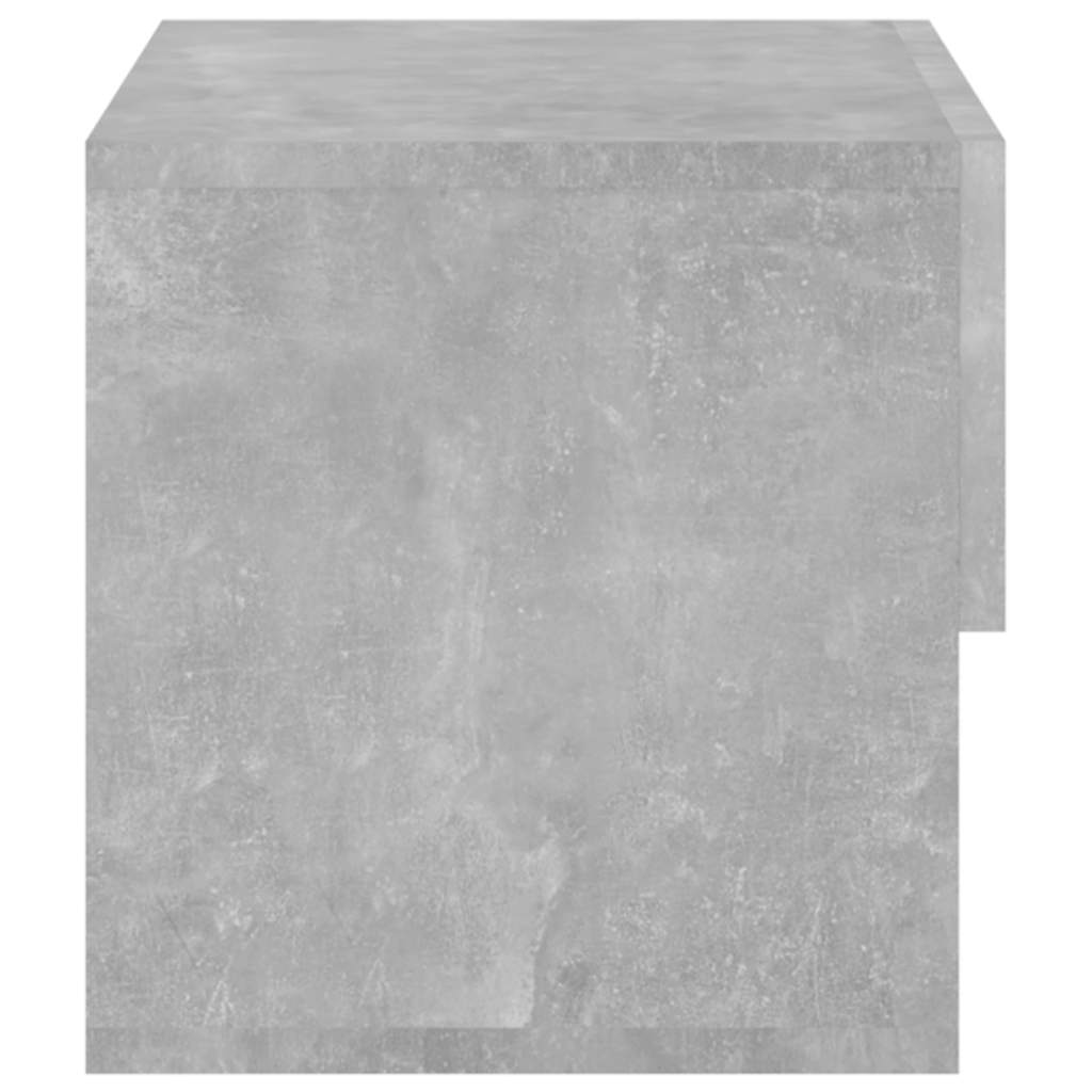 810962 vidaXL Wall-mounted Bedside Cabinets 2 pcs Concrete Grey