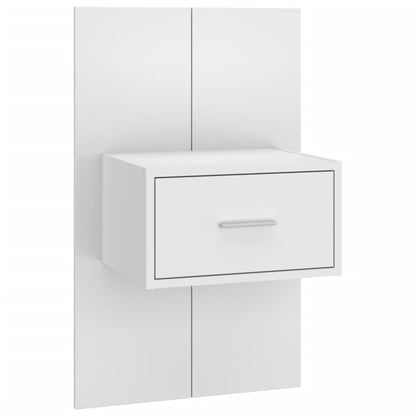 810972 vidaXL Wall-mounted Bedside Cabinets 2 pcs White