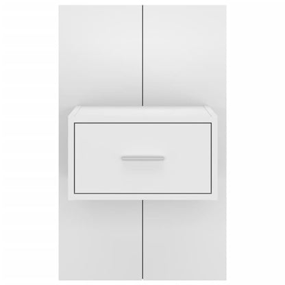810972 vidaXL Wall-mounted Bedside Cabinets 2 pcs White