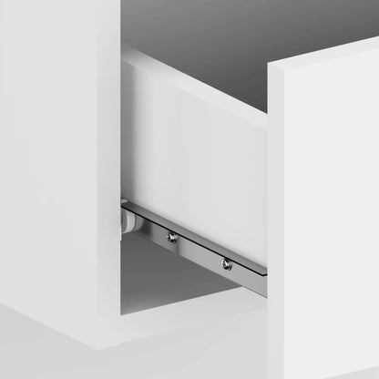 810972 vidaXL Wall-mounted Bedside Cabinets 2 pcs White