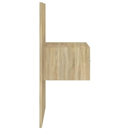 810978 vidaXL Wall-mounted Bedside Cabinets 2 pcs Sonoma Oak