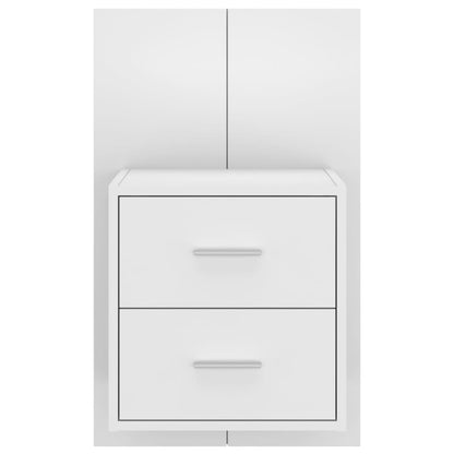 vidaXL Wall-mounted Bedside Cabinets 2 pcs White