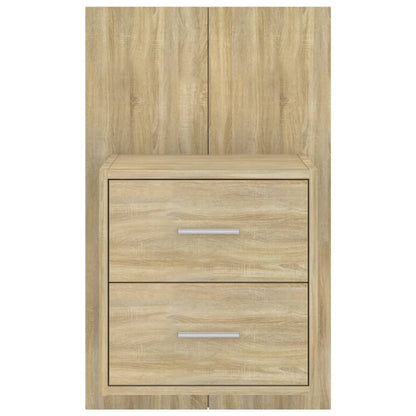 vidaXL Wall-mounted Bedside Cabinets 2 pcs Sonoma Oak