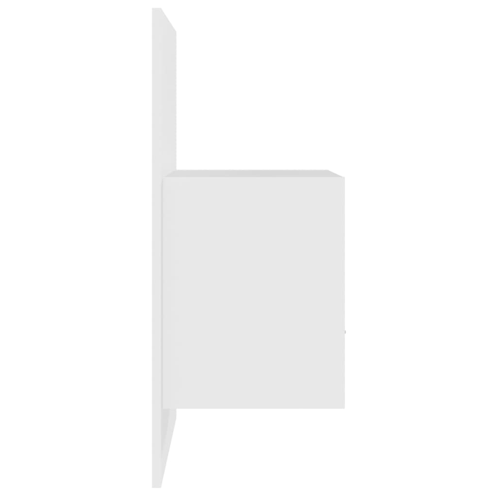 811008 vidaXL Wall-mounted Bedside Cabinets 2 pcs White