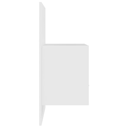 811008 vidaXL Wall-mounted Bedside Cabinets 2 pcs White