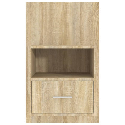 811014 vidaXL Wall-mounted Bedside Cabinets 2 pcs Sonoma Oak