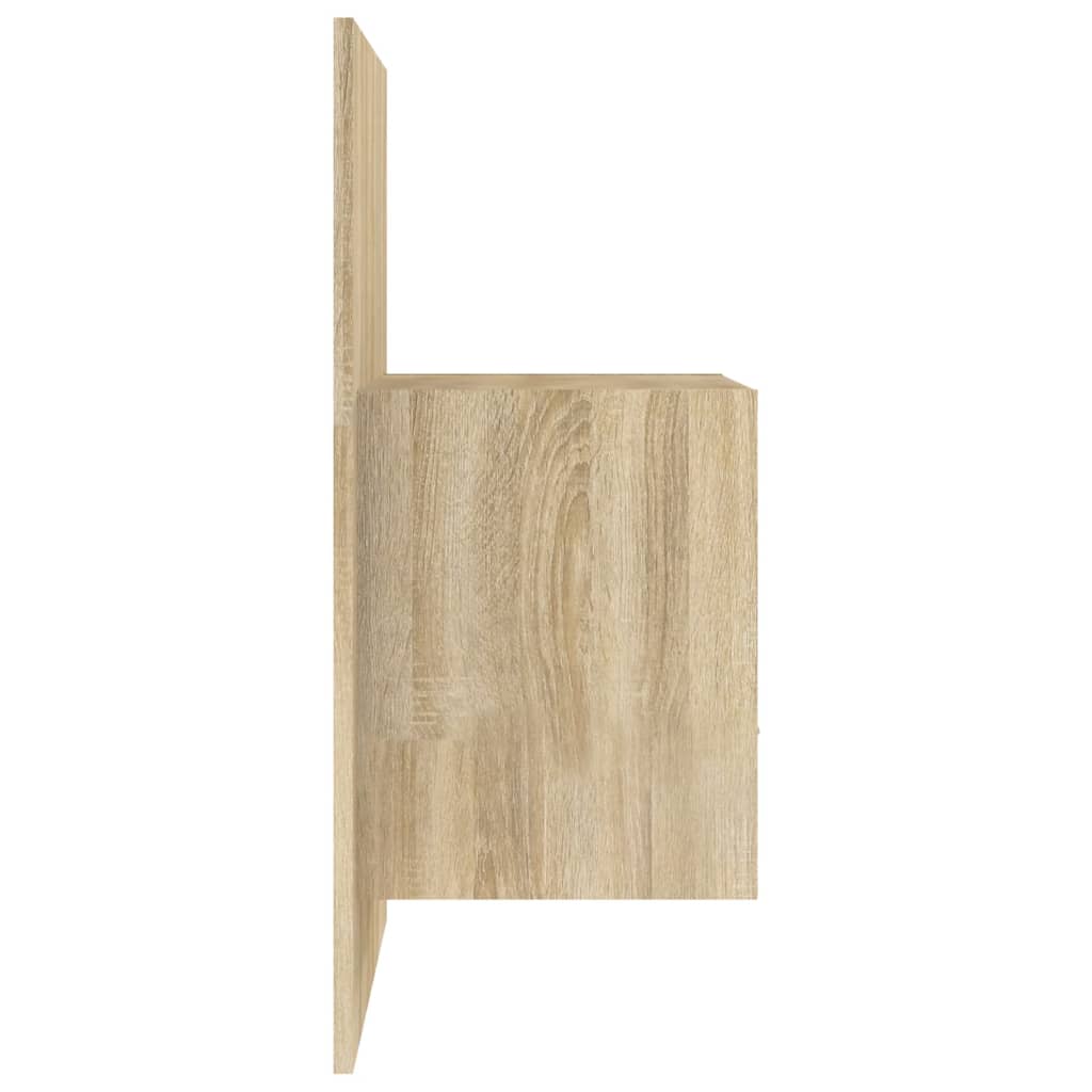 811014 vidaXL Wall-mounted Bedside Cabinets 2 pcs Sonoma Oak