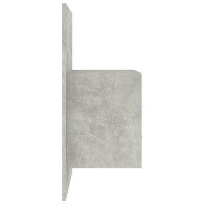 811015 vidaXL Wall-mounted Bedside Cabinet Concrete Grey