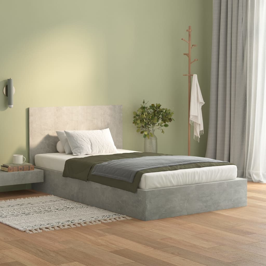 811029 vidaXL Bed Headboard Concrete Grey 120x1,5x80 cm Engineered Wood