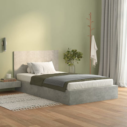 811029 vidaXL Bed Headboard Concrete Grey 120x1,5x80 cm Engineered Wood