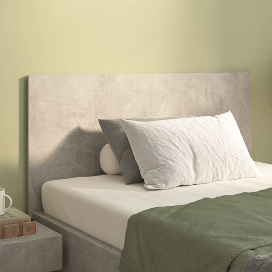 811029 vidaXL Bed Headboard Concrete Grey 120x1,5x80 cm Engineered Wood