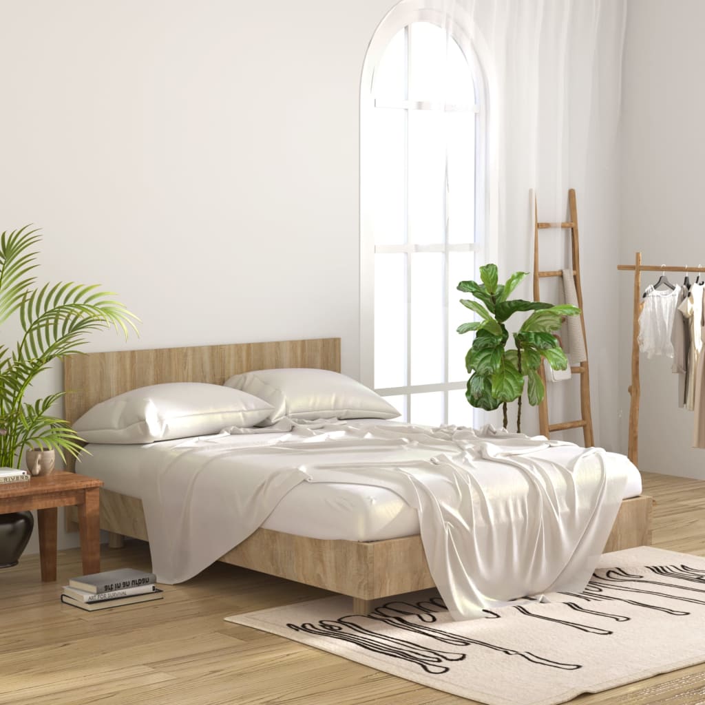 811037 vidaXL Bed Headboard Sonoma Oak 160x1,5x80 cm Engineered Wood