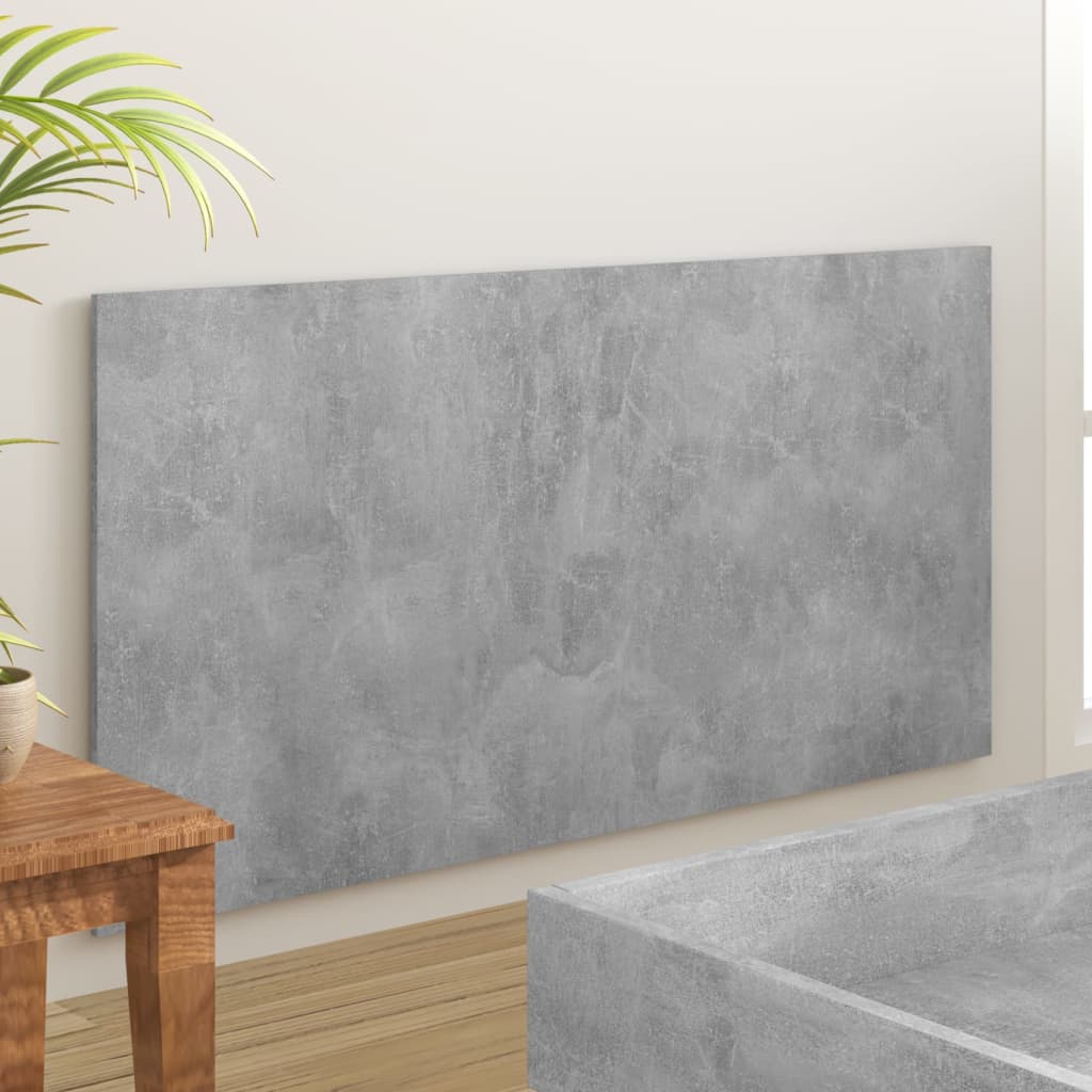 811038 vidaXL Bed Headboard Concrete Grey 160x1,5x80 cm Engineered Wood