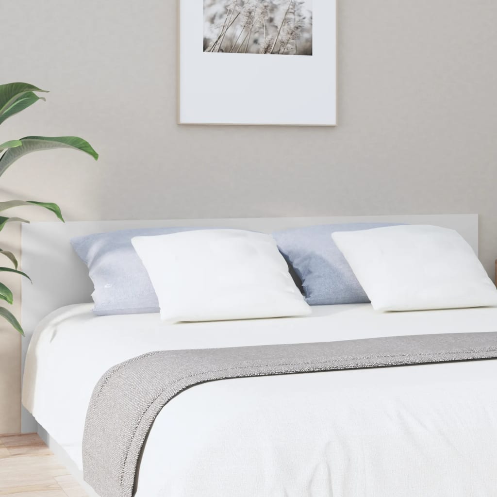 vidaXL Bed Headboard White 200x1.5x80 cm Engineered Wood